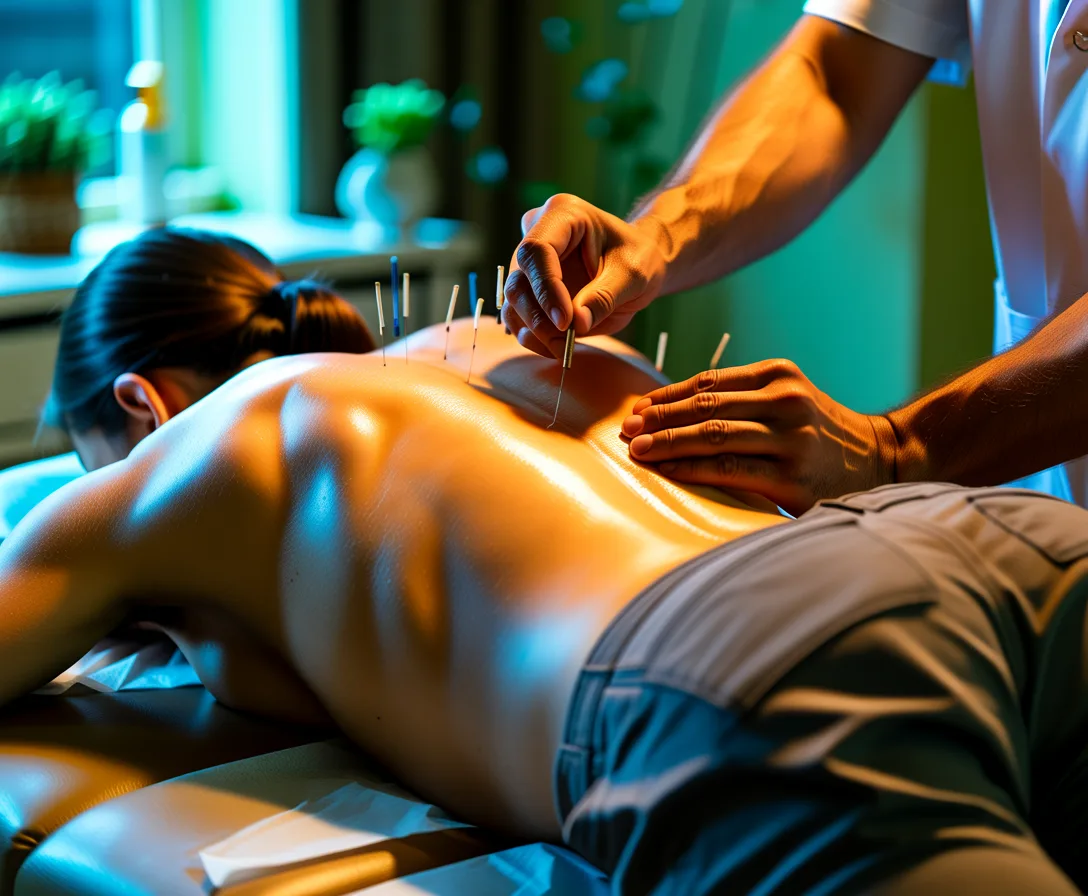 Acupuncture treatment session at The Glen Chiropractic & Acupuncture in Minnetonka, MN